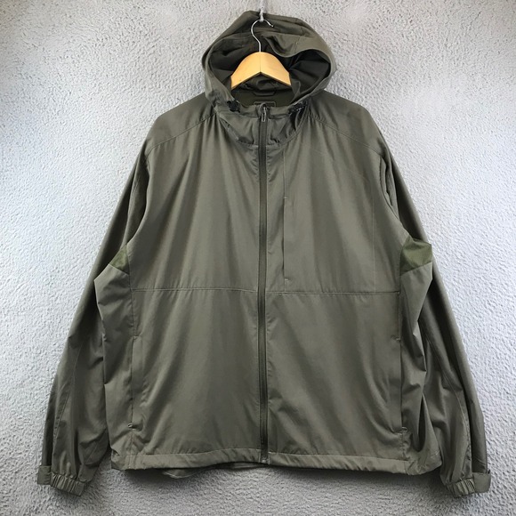 Royal Robbins XXL Olive Green Hooded Lightweight Outdoor Jacket Coat - Picture 1 of 8